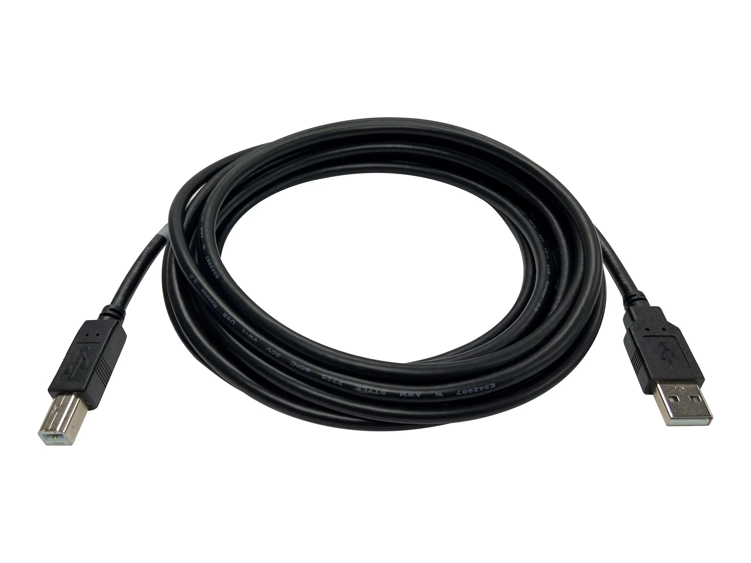 Black Box - USB cable - USB (M) to USB Type B (M) - USB 2.0 - 15 ft - black USB05-0015-R2