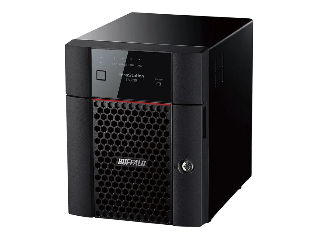 BUFFALO TeraStation 3030 Series TS3430DN - NAS server - 4 bays - 8 TB - HDD 2 TB x 4 - RAID 1, RAID 0, JBOD, 5, 6, 10 - RAM 2 TS3430DN0804