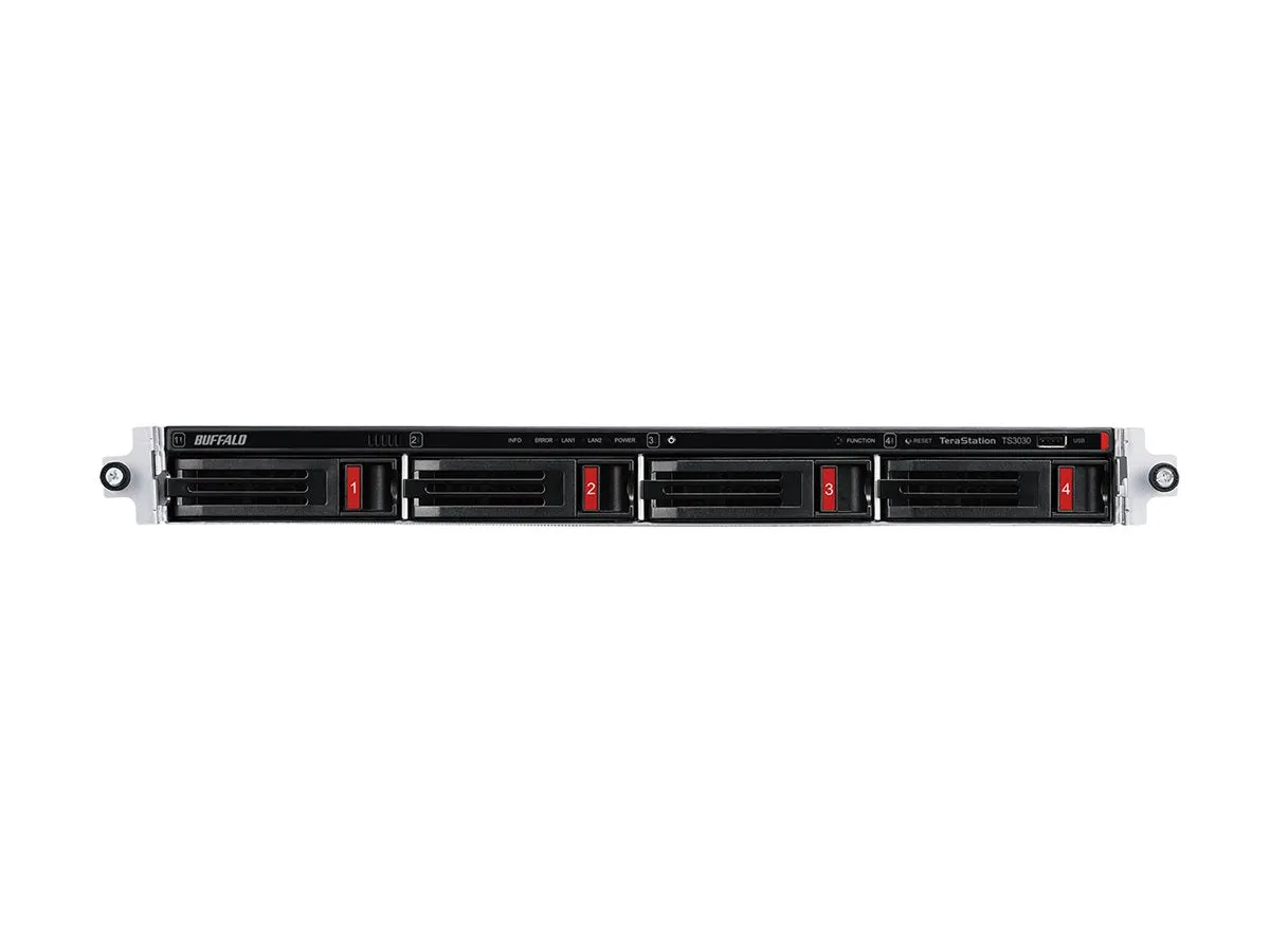BUFFALO TeraStation 3030 Series TS3430RN - NAS server - 4 bays - 16 TB - rack-mountable - HDD 4 TB x 4 - RAID 1, RAID 0, JBOD, TS3430RN1604