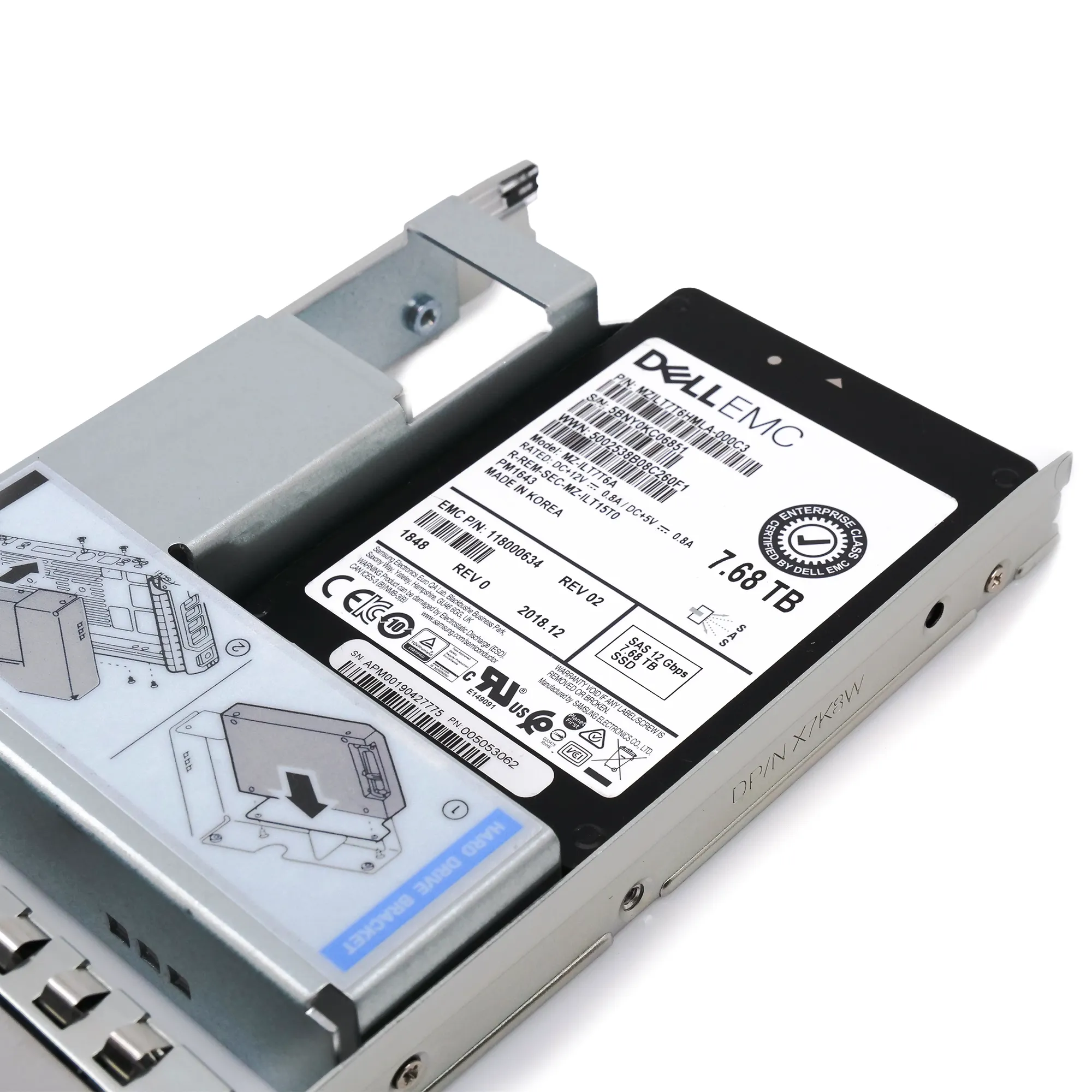 Dell EMC 118000634 G14 7.68TB SAS 12Gb/s 512e 1DWPD 3.5in Solid State Drive