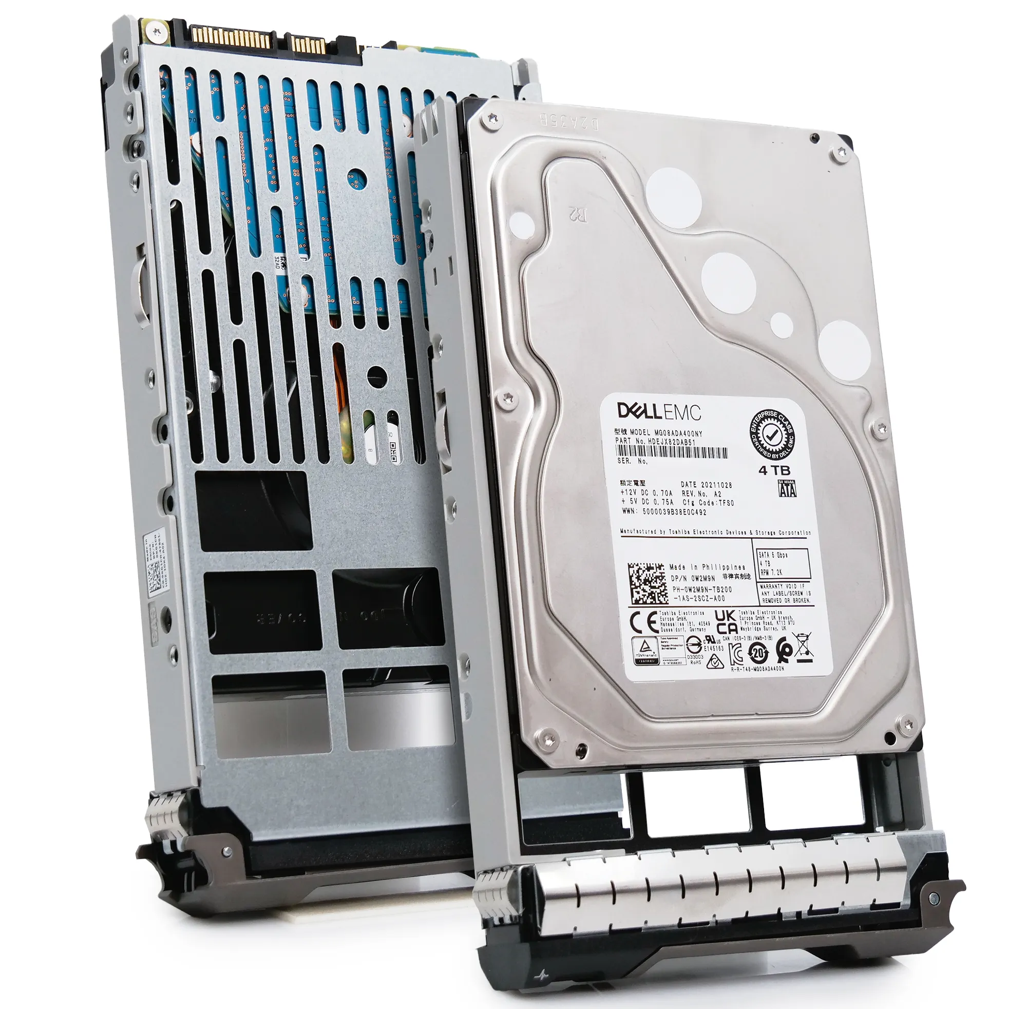 Dell G13 0W2M9N 4TB 7.2K RPM SATA 6Gb/s 512n 3.5in Recertified Hard Drive