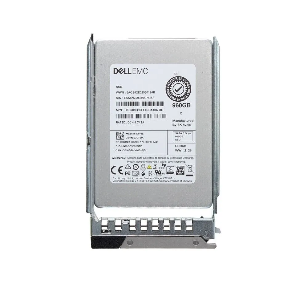 Dell G13 7GR2K HFS960G32FEH 960GB SATA 6Gb/s 3D TLC 2.5in Refurbished SSD