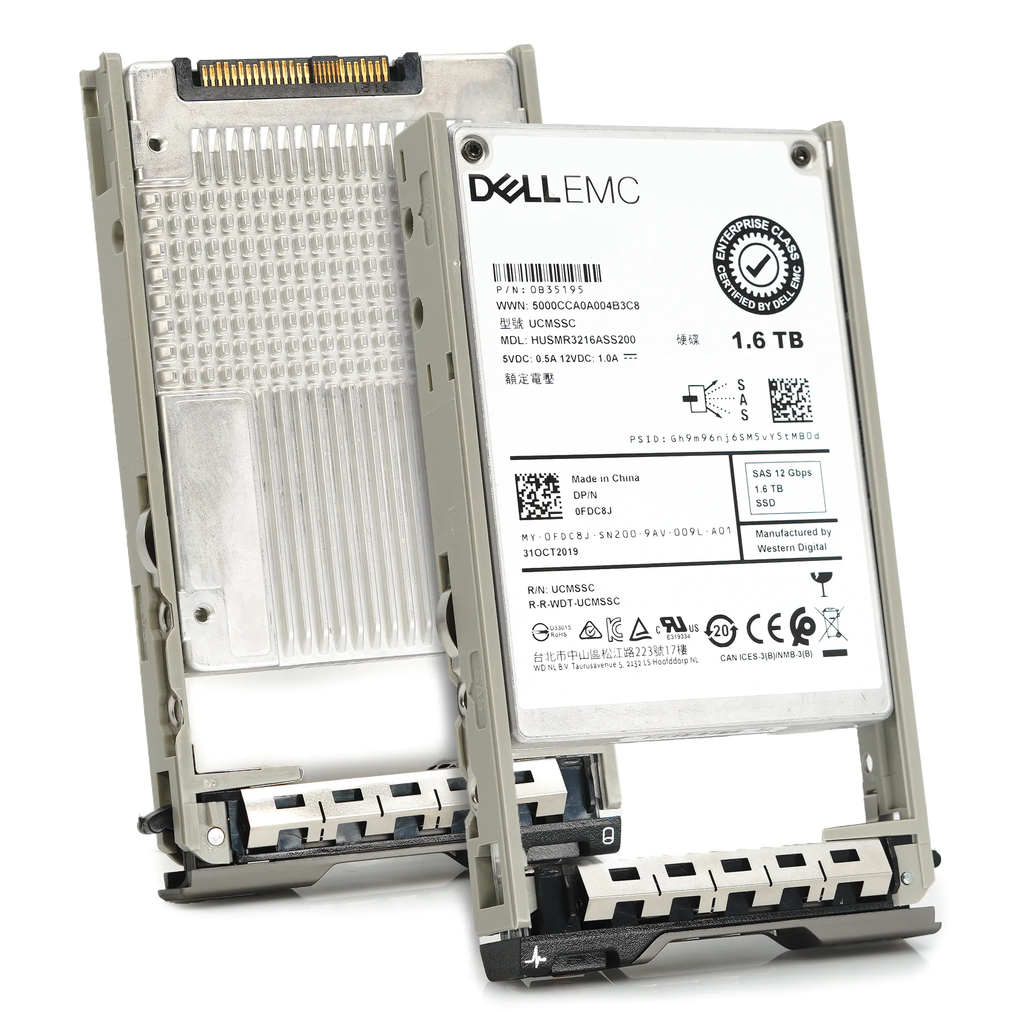 Dell G13 FDC8J HUSMR3216ASS200 1.6TB SAS 12Gb/s 2.5in Refurbished SSD