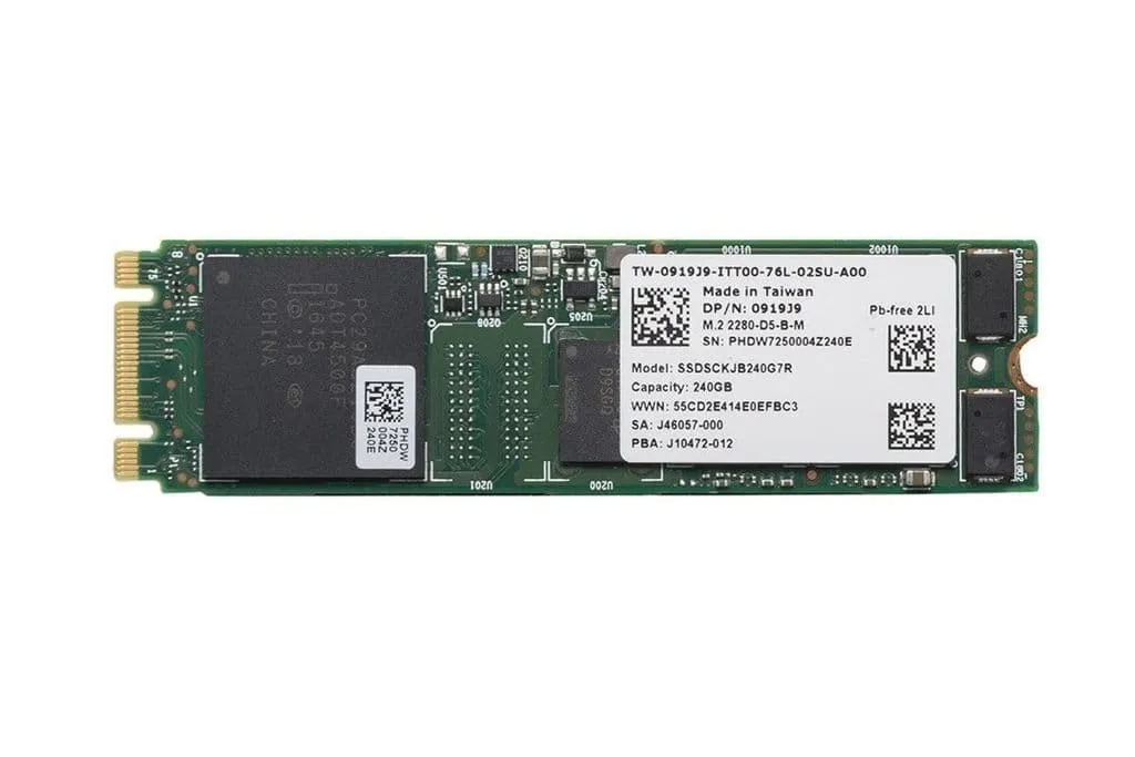 Dell / Intel DC S3520 SSDSCKJB240G7R 240GB SATA 6Gb/s MLC M.2 2280 Recertified Solid State Drive
