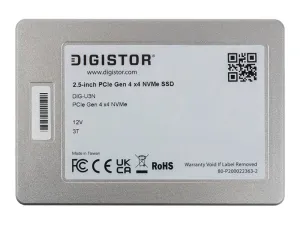 DIGISTOR - SSD - Mixed Use, High Performance - encrypted - 3.2 TB - 3 DWPD - internal - 2.5 - U.3 PCIe 4.0 x4 (NVMe) - 256-bit DIG-P4U30G30-03200