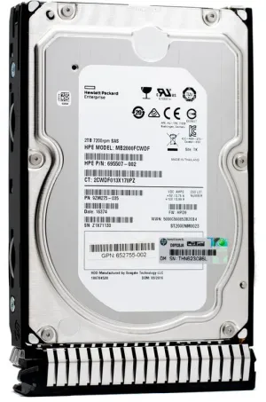HP Gen8 MB2000FAMYV 2TB 7.2K RPM SAS 6Gb/s 3.5" HDD
