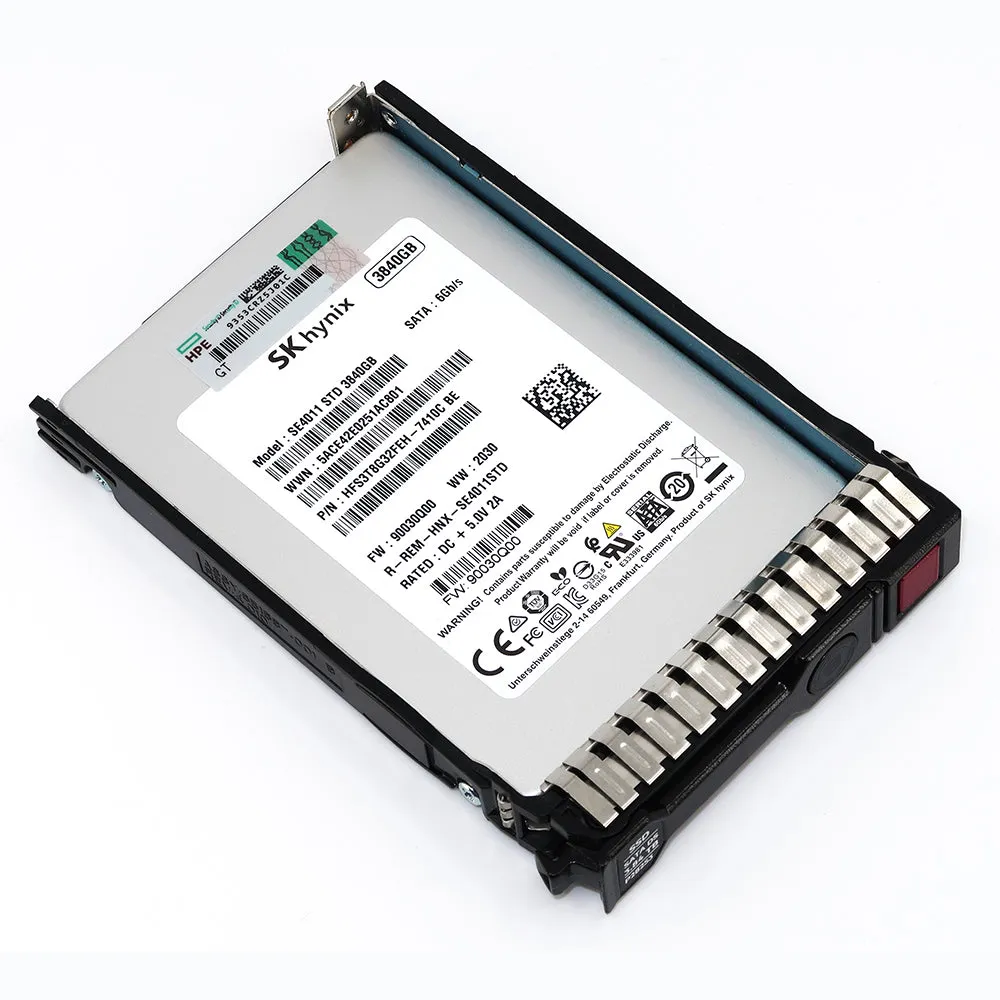 HPE Generation 8 HFS3T8G32FEH-7410C 3.84TB SATA 6Gb/s 3D TLC 2.5in Solid State Drive