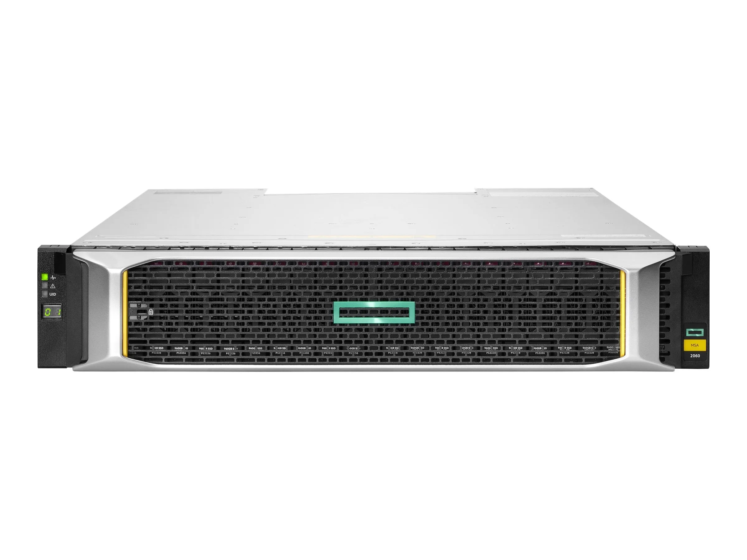HPE Modular Smart Array 2060 10GbE iSCSI SFF Storage - Hard drive array - 86.4 TB - 24 bays (SAS-3) - HDD 14.4 TB x 6 - iSCSI R9G40B
