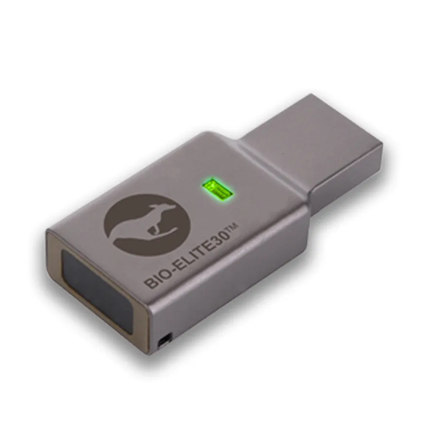 Kanguru Defender Bio-Elite30™ Fingerprint Hardware Encrypted USB Flash Drive