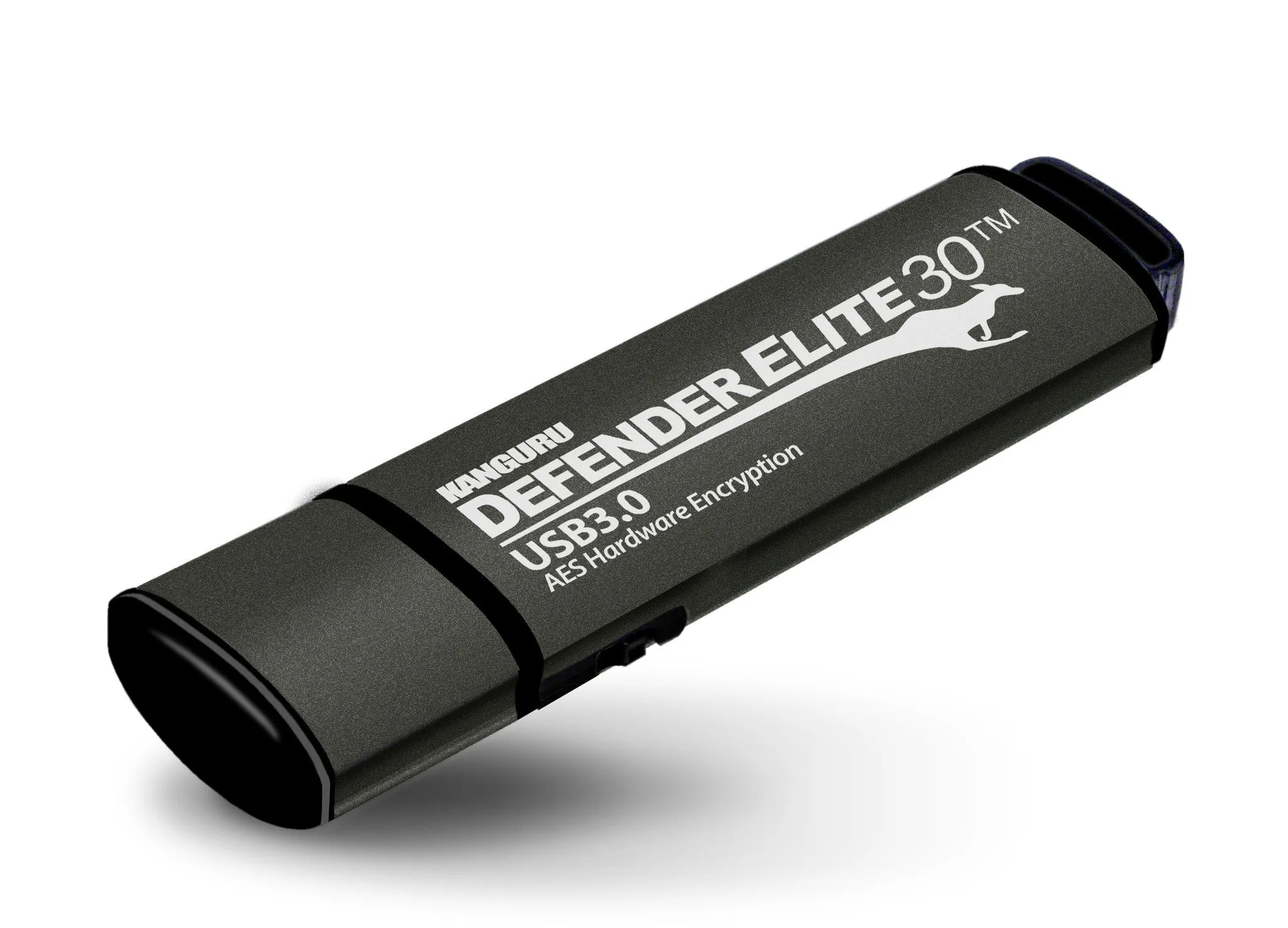 Kanguru Defender Elite30™ USB 3.0 Hardware Encrypted Flash Drive with Physical Write Protect Switch