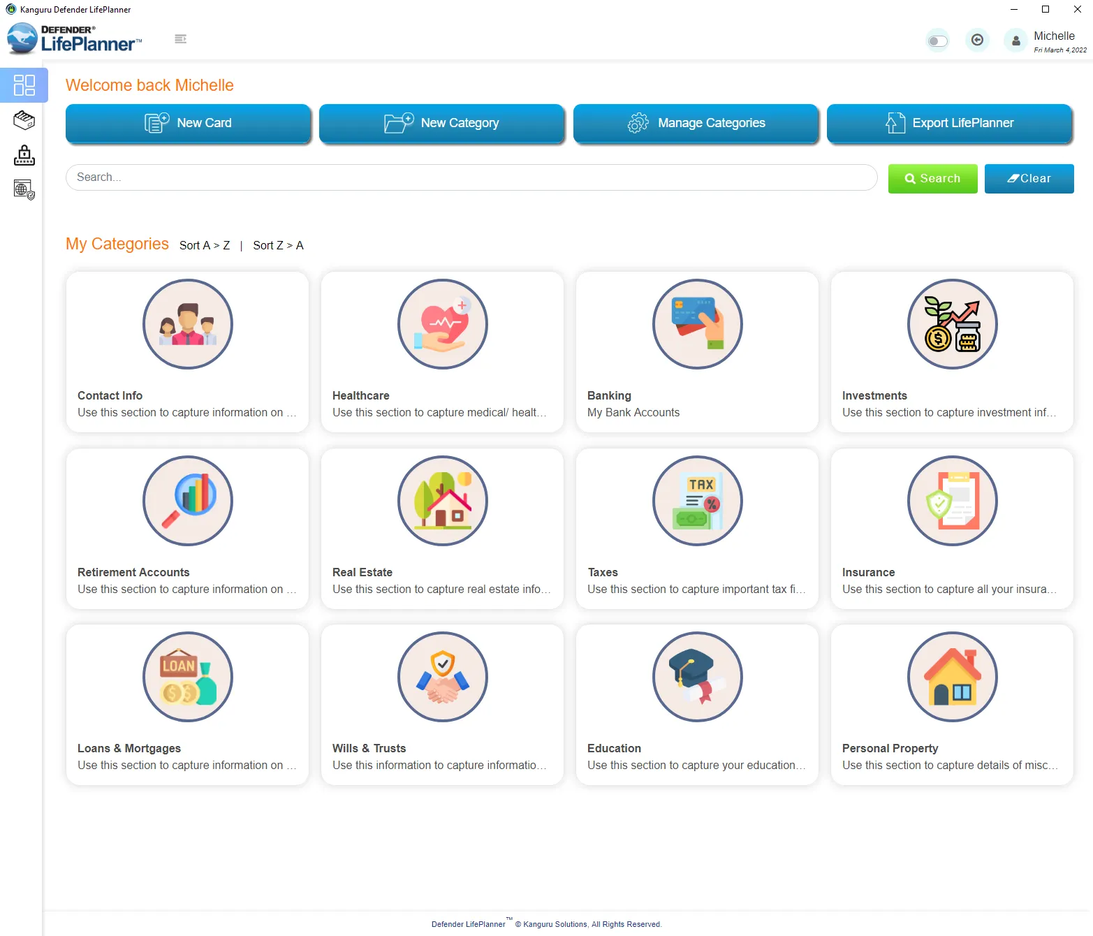 Kanguru Defender LifePlanner™ Secure, Personal Life Organizer & Password Manager