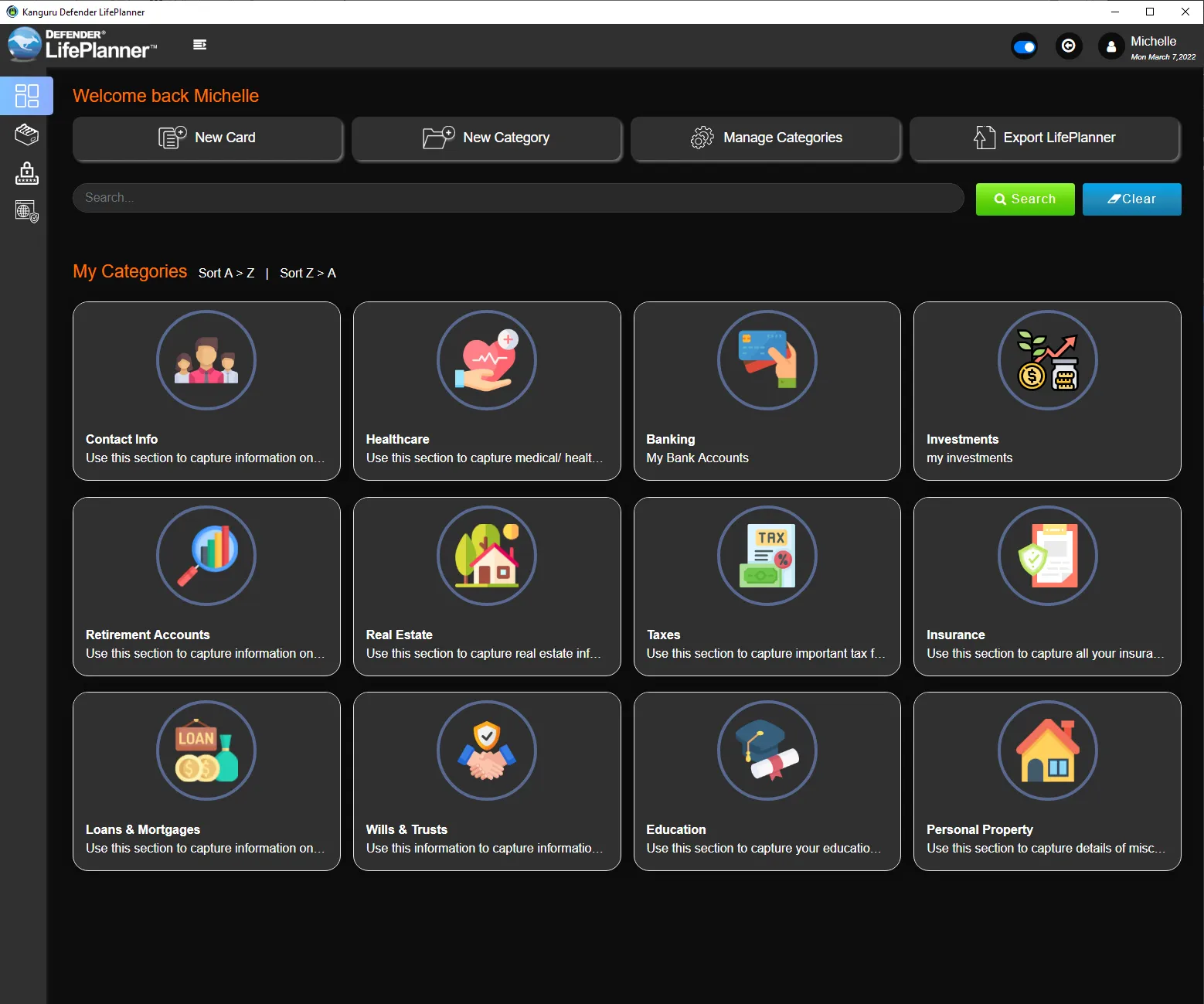 Kanguru Defender LifePlanner™ Secure, Personal Life Organizer & Password Manager