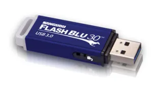 Kanguru FlashBlu30™ Lightning-Fast USB3.0 with Physical Write Protect Switch