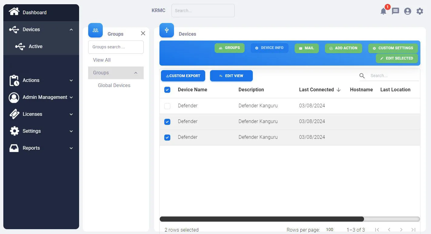 KRMC On-Premise: ADVANCED Package, Kanguru Remote Management Console (KRMC)