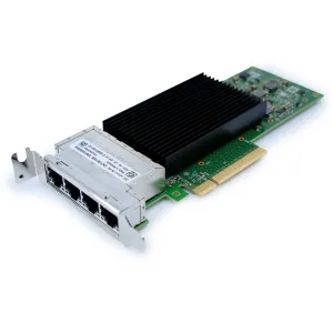 Lenovo 10Gb Network Interface Card (NIC) Intel X710-T4L PCIe Gen 3.0 x8 4GB/s Half Height Refurbished