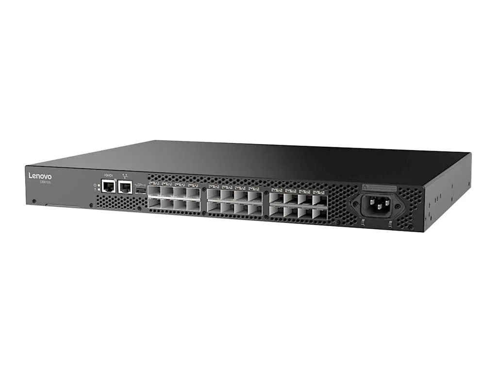 Lenovo ThinkSystem DB610S - Switch - managed - 8 x 32Gb Fibre Channel SFP  - desktop, rack-mountable - with 8 x 32 Gbps SWL SFP  7D8PA002WW