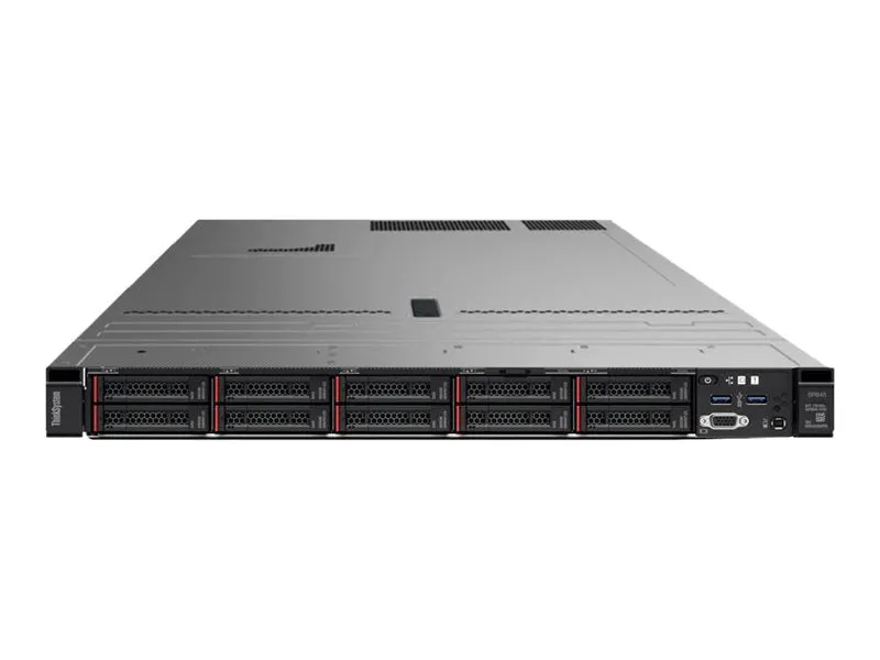 Lenovo ThinkSystem SR645 7D2X - Server - rack-mountable 1U - 2-way - 1 x EPYC 7643 / up to 3.6 GHz - RAM 32 GB - SAS - hot-swap 7D2X1007NA