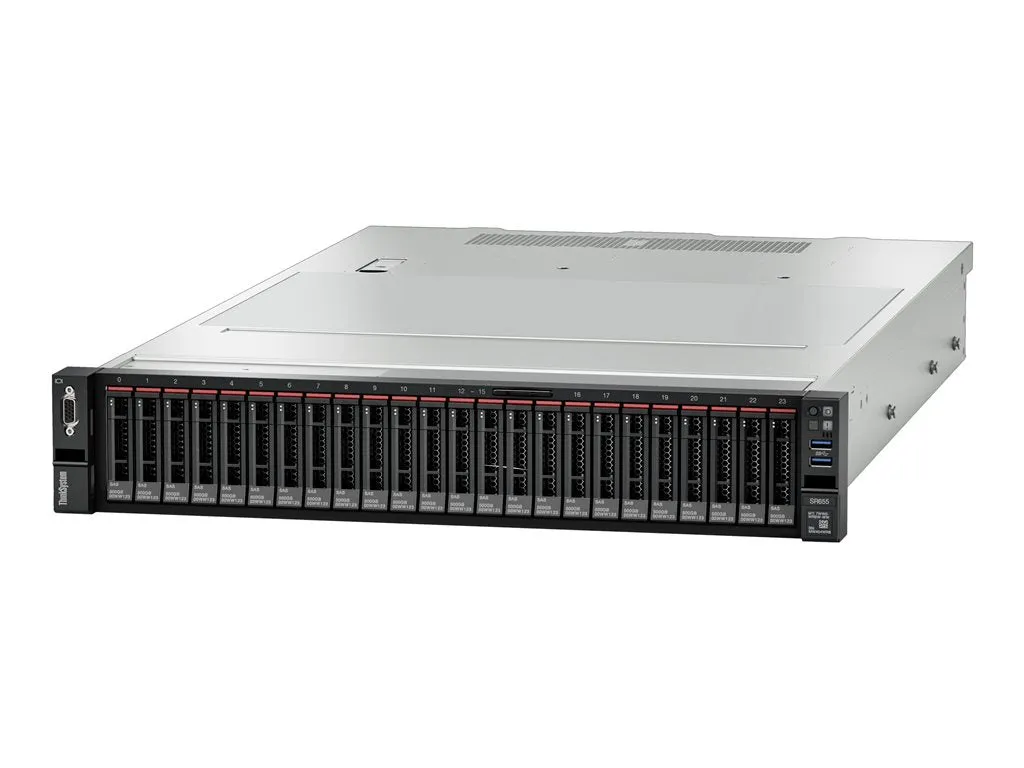 Lenovo ThinkSystem SR655 7Z01 - Server - rack-mountable - 2U - 1-way - 1 x EPYC 7282 / up to 3.2 GHz - RAM 16 GB - no HDD - AST2500 7Z01A04GNA
