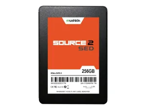 Mushkin Source 2 SED - SSD - encrypted - 256 GB - internal - 2.5 - SATA 6Gb/s - 256-bit AES - Self-Encrypting Drive (SED) MKNSSDSE256GB