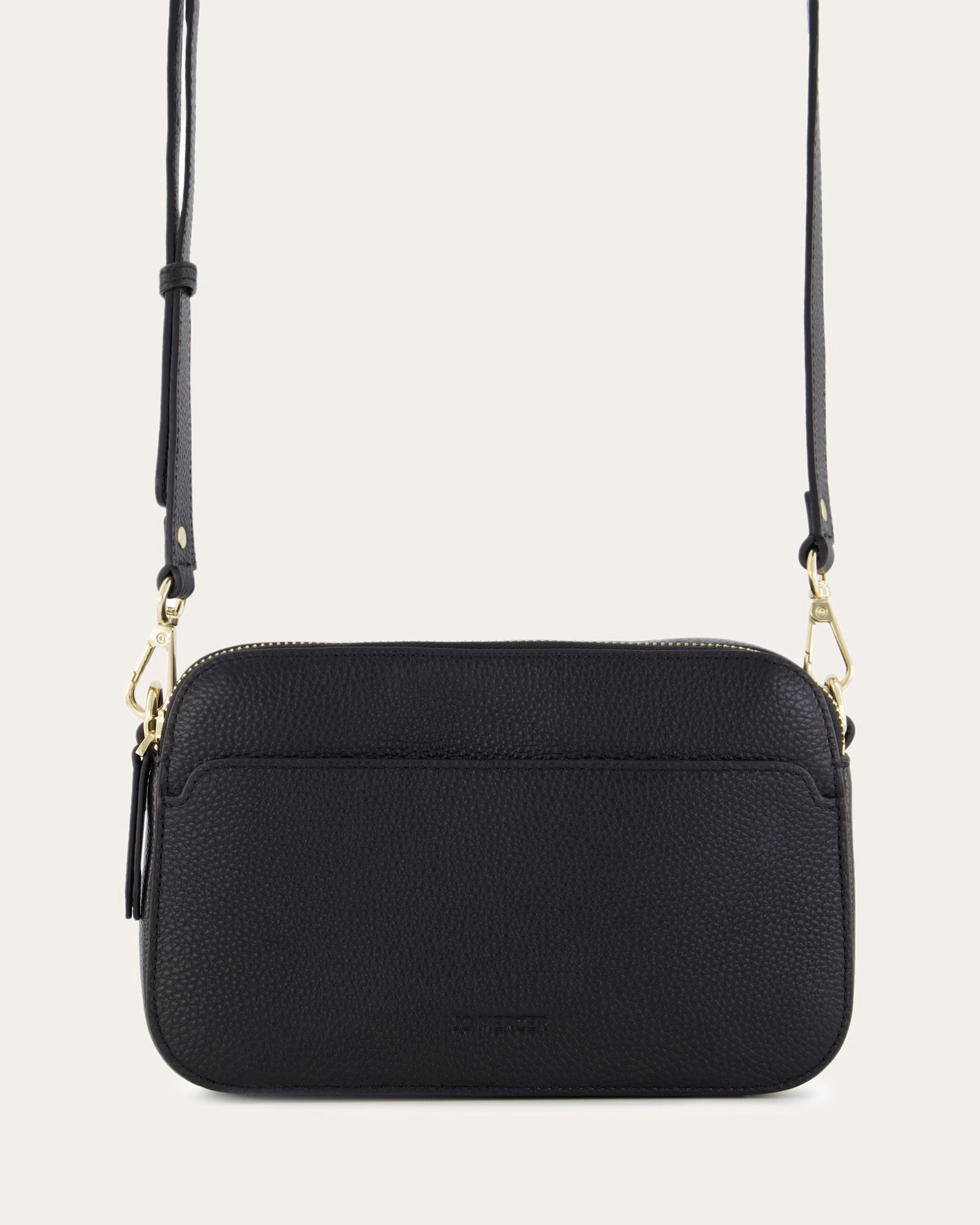 PHOEBE CROSSBODY BAG BLACK LEATHER