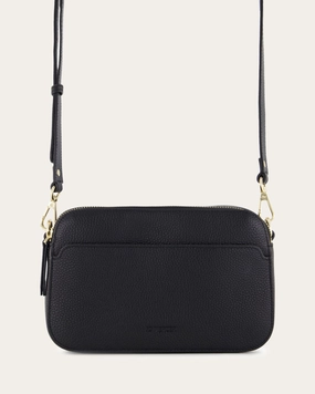 PHOEBE CROSSBODY BAG BLACK LEATHER