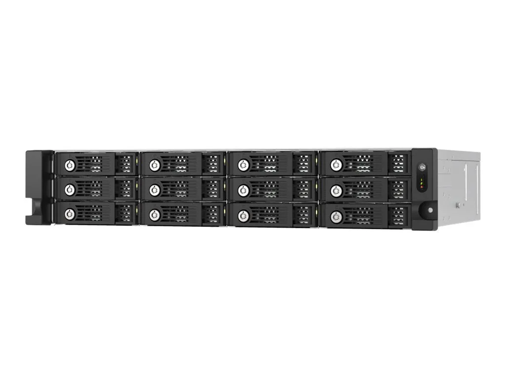 QNAP TL-R1200PES-RP - Hard drive array - 12 bays (SATA-600 / SAS-3) - SAS 12Gb/s (external) - rack-mountable - 2U TL-R1200PES-RP-US