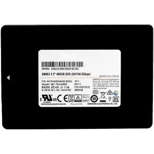 Samsung SM883 MZ-7KH4800 MZ7KH480HAHQ-000AZ 480GB SATA 6Gb/s 2.5in Refurbished SSD