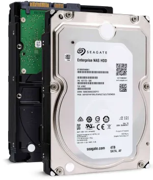 Seagate Enterprise NAS ST4000VN0001 4TB 7.2K RPM SATA 6Gb/s 512e 256MB 3.5" NAS Manufacturer Recertified HDD