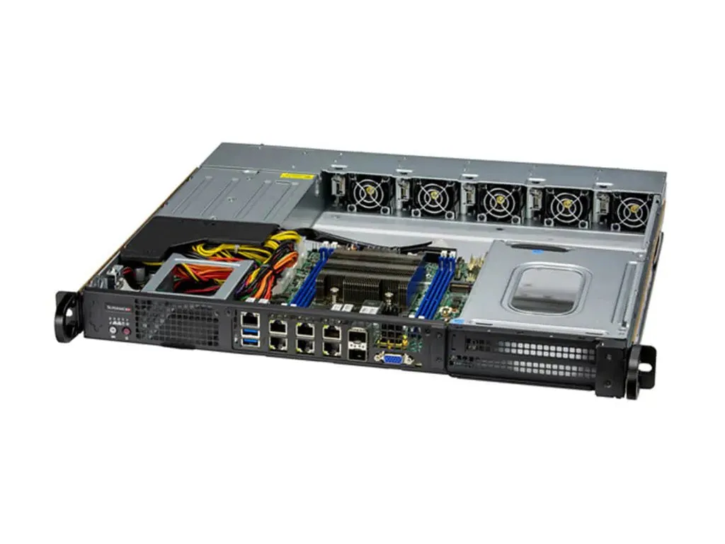 Supermicro SuperServer 110D-20C-FRDN8TP - Server - rack-mountable 1U - 1 x Xeon D-2796NT / up to 3.1 GHz - RAM 0 GB - no HDD SYS-110D-20C-FRDN8TP