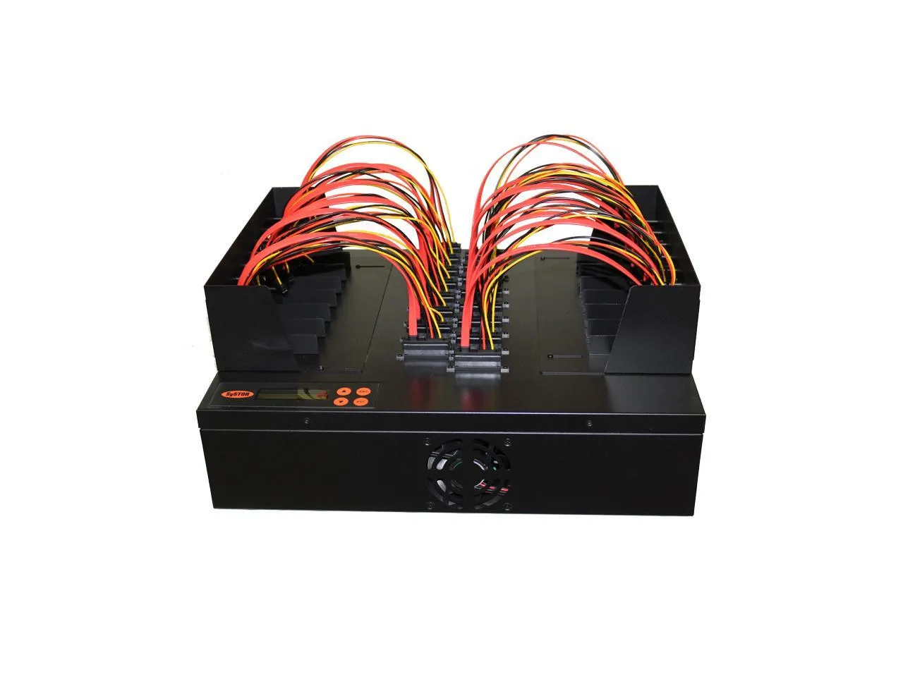 Systor 1 to 15 Flatbed SATA SSD HDD Duplicator & Sanitizer - 36GB/Min - Copy & Erase 3.5" & 2.5" Hard Disk & Solid State Drive 600MB/Sec (SYS15-SSD-SATA3)