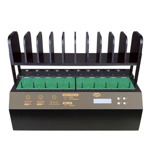 Systor 1 to 9 NVMe/SATA M.2 Duplicator & Sanitizer - up to 18GB/Min - for PCIe M2, 2.5" & 3.5" HDD & SSD Drives (SYSNVME-YL03PRO09)
