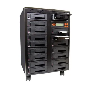 SySTOR 1:16 SATA/IDE Combo Hard Disk Drive / Solid State Drive (HDD/SSD) Clone Duplicator/Sanitizer - High Speed (150MB/sec) (SYS5016HS)
