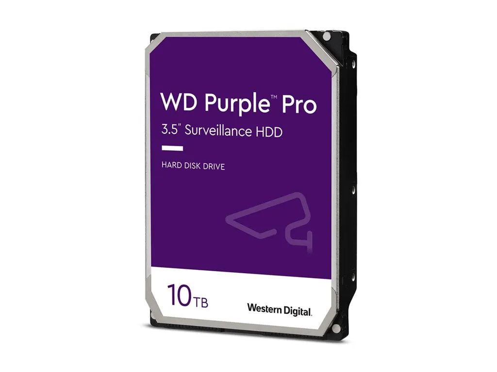 WD Purple Pro WD102PURP - Hard drive - 10 TB - internal - 3.5 - SATA 6Gb/s - 7200 rpm - buffer: 512 MB"