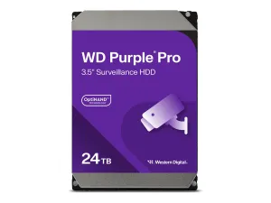 WD Purple Pro WD240PURP - Hard drive - 24 TB - surveillance, smart video - internal - 3.5 - SATA 6Gb/s - 7200 rpm - buffer: 512