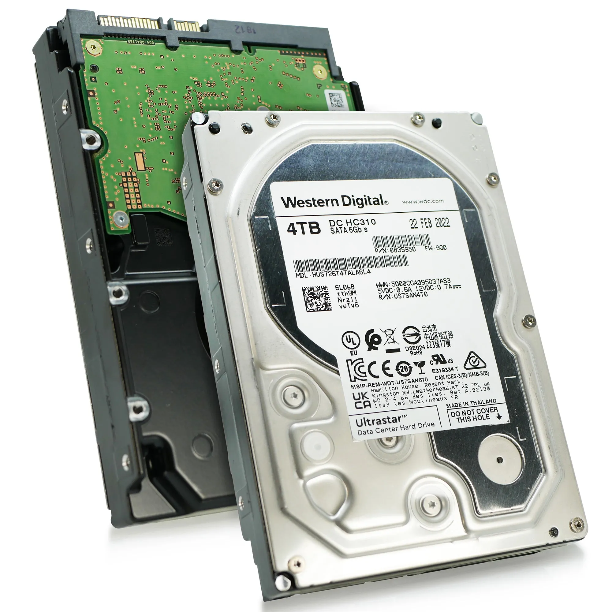 Western Digital Ultrastar DC HC310 HUS726T4TALA6L4 0B35950 4TB 7.2K RPM SATA 6Gb/s 512n 3.5in Hard Drive