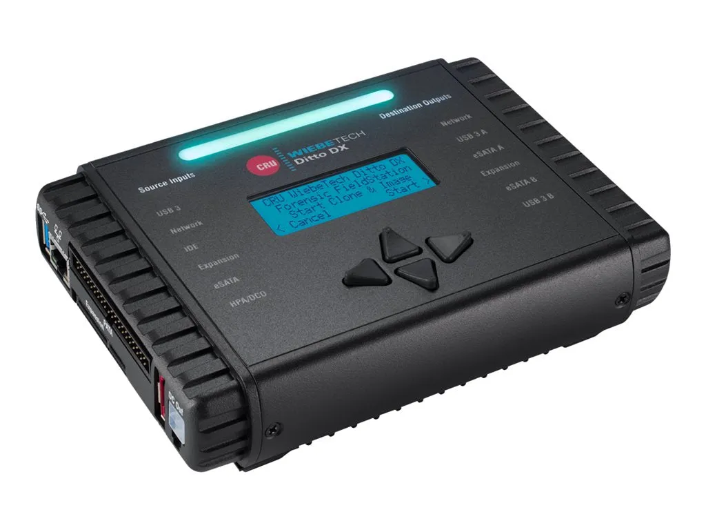 WiebeTech Ditto DX Forensic FieldStation - Hard drive / USB drive duplicator (IDE / Serial ATA / USB 3.0 / Ethernet) - with Pelican 31710-3409-0061